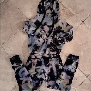 NSF Black and Gray Tie-Dye Apparel 2 piece set
